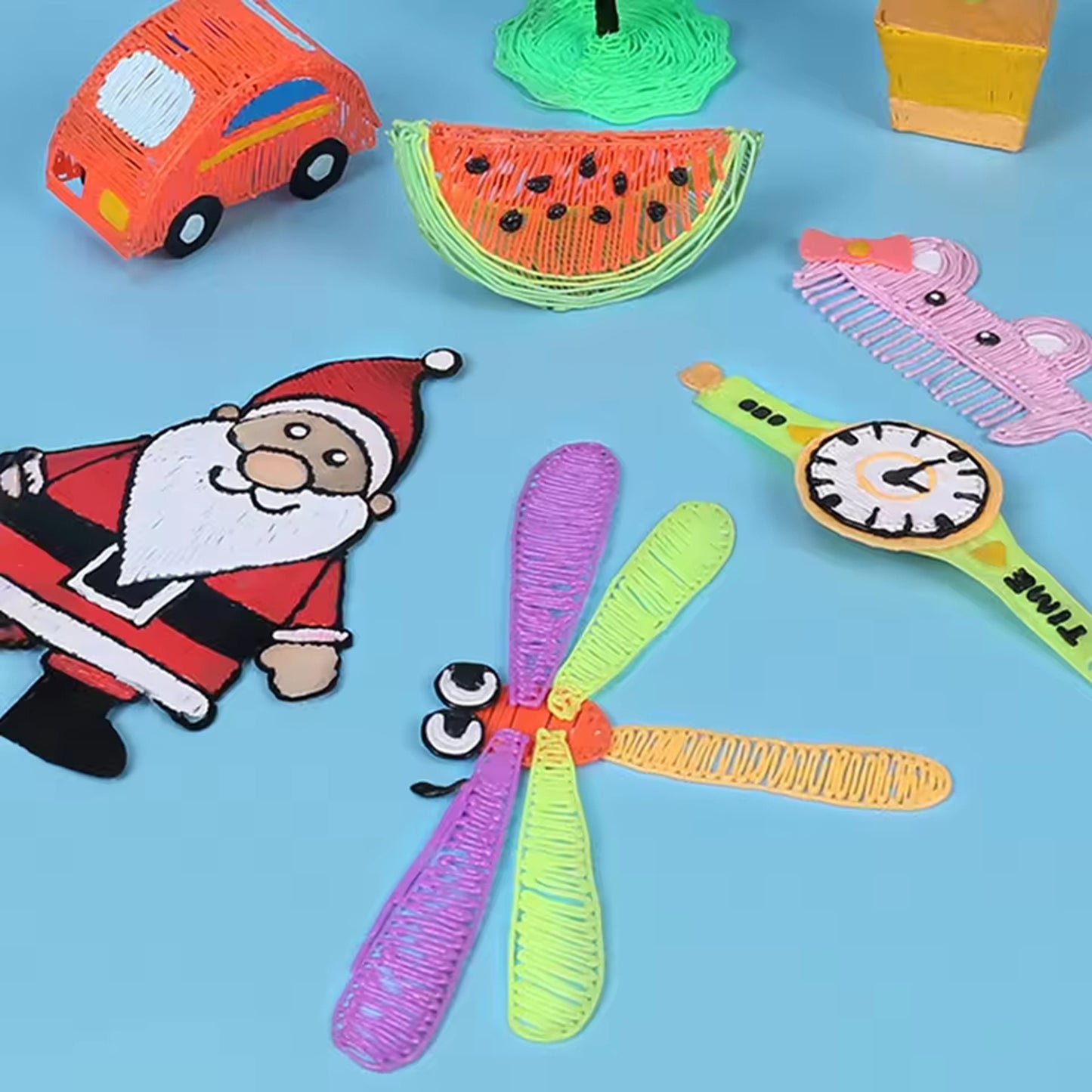 IYOFINE 3D Printing Pen DIY Drawing Paiting 3D Pen Set Low Temperature PCL Filament for Kids